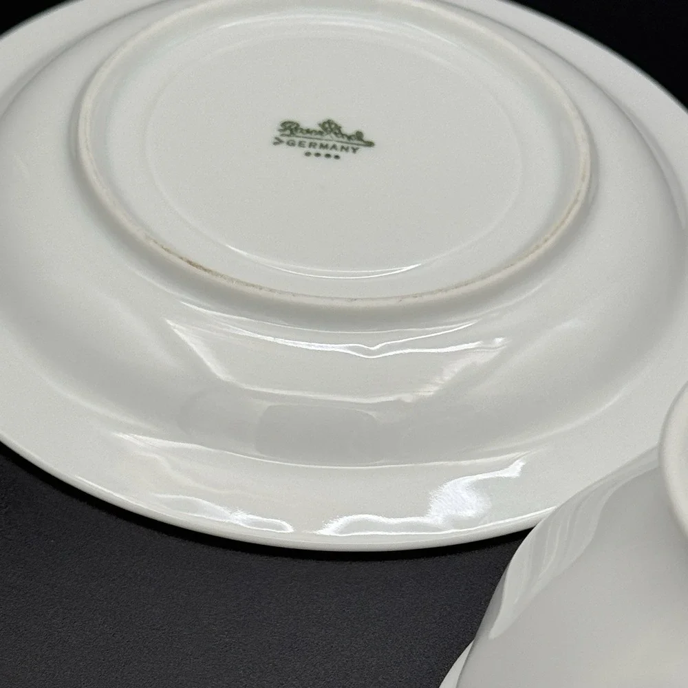 Vintage Rosenthal Maria White Tea Cup and Saucer Germany Cottagecore Replacement